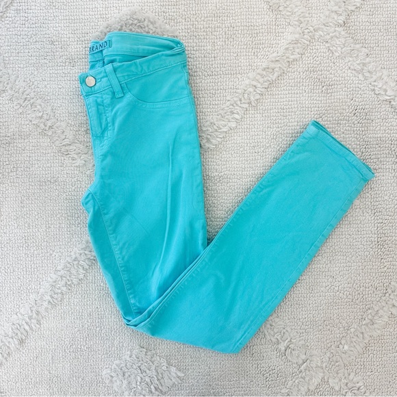 J Brand Pants - J Brand Mid Rise Bright Turquoise Pants - Size 25